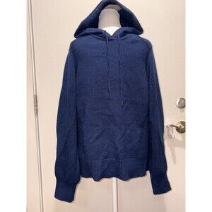 Men’s Navy Blue Marled Reunited Clothing‎ pullover hoodie sweater M NWT